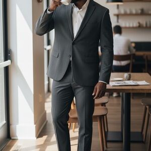 jf j.ferrar Charcoal Blazer